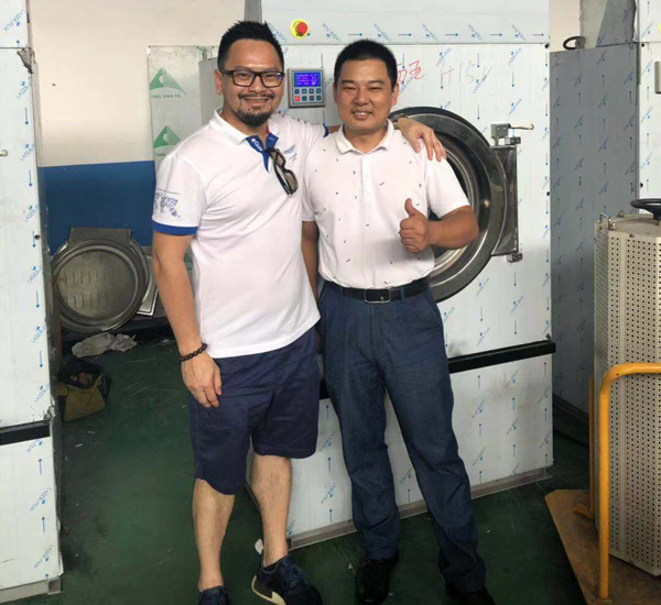 印尼客户参观力净洗涤设备